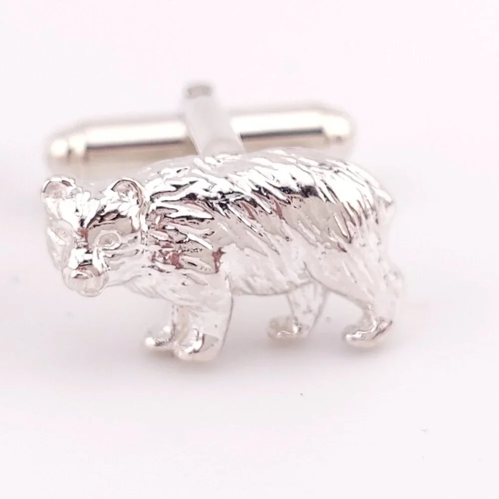 Mint Tiffany & Co. Sterling Silver Bull Bear Wall Street Stock Market Cufflinks